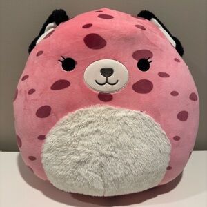 Squishmallows Stuffed Animals & Plush Toys, Jalisca the Pink Leopard with Fuzzy